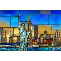 Statue of Liberty and New York City Skyline