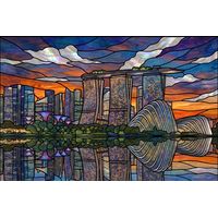 Singapore Skyline at Sunset