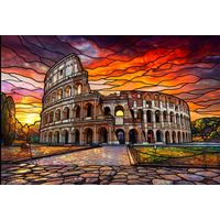 Roman Colosseum at Sunset