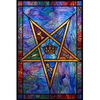 Five-Pointed Star with Masonic Symbols