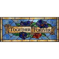 Together Forever Floral Scroll