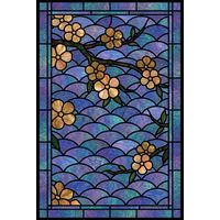 Golden Blossoms on Fan Pattern