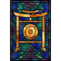 Gong on Torii Stand