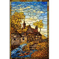 Rustic Watermill by the Stream