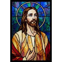 Portrait of Christ with Radiant Halo