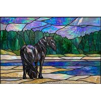 Horse Standing at the River's Edge