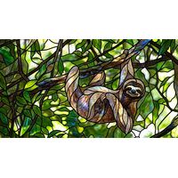 Sloth Hanging in Tropical Canopy