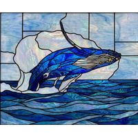 Humpback Whale Breach in Deep Blue