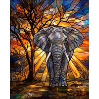 Elephant at Sunset
