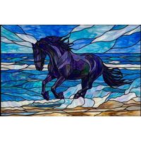 Galloping Horse on the Shore