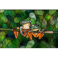 Two Frogs on a Branch