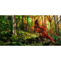 Squirrel in the Forest Clearing