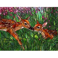 Fawn Companions in Wildflowers