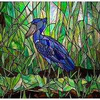 Shoebill Stork in the Reeds