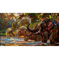 Elephants at the Watering Hole