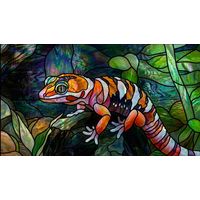 Gecko in a Tropical Rainforest