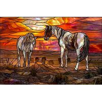 Wild Horses at Sunset