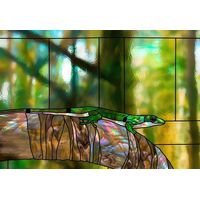 Lizard on Iridescent Branch