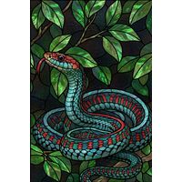 Serpentine Elegance in Verdant Foliage