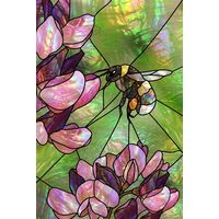 Bumblebee Among Wisteria Blossoms