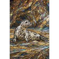 Harbor Seal on Rocky Shore