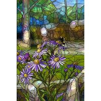 Bumblebee on Purple Asters