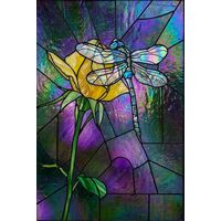 Dragonfly on Golden Rose