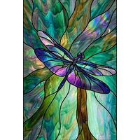 Iridescent Dragonfly in Emerald Tones