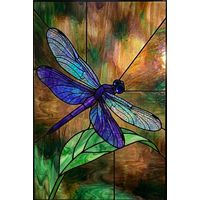 Vibrant Dragonfly on Leaf