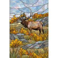 Majestic Elk in Autumn Meadow