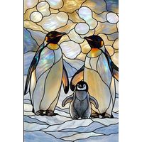 Emperor Penguin Family in the Antarctic