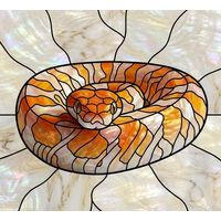 Coiled Amber Serpent