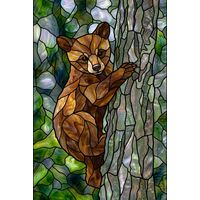 Little Bear Climbing a Tree