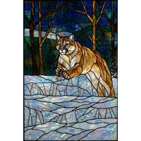 Mountain Lion in Winter Woods