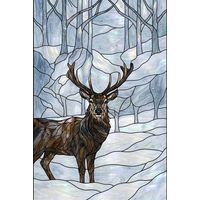 Stag in a Winter Forest