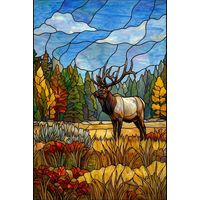 Majestic Elk in Autumn Meadow