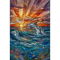 Dolphin at Sunset