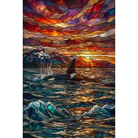 Orca at Sunset