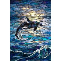 Orca Leaping in Radiant Seas