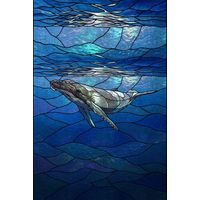 Humpback Whale in Deep Blue Waters
