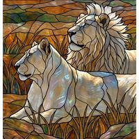 Majestic Lion Pair in Savanna