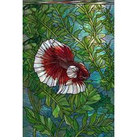 Betta Fish in Lush Aquatic Garden