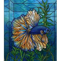 Betta Fish in Aquamarine Waters
