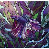Betta Fish in Ethereal Depths
