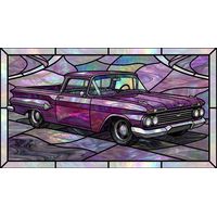 Classic Purple Pickup Truck