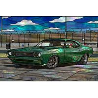Classic Muscle Car on the Track