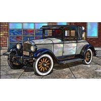 Vintage Roadster in a Garage Setting
