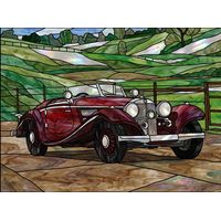 Vintage Convertible in the Countryside