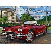 Classic Red Corvette