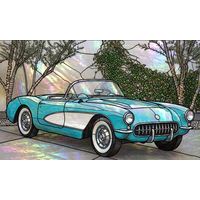 Classic Turquoise Convertible